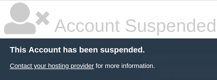 Account Suspended
